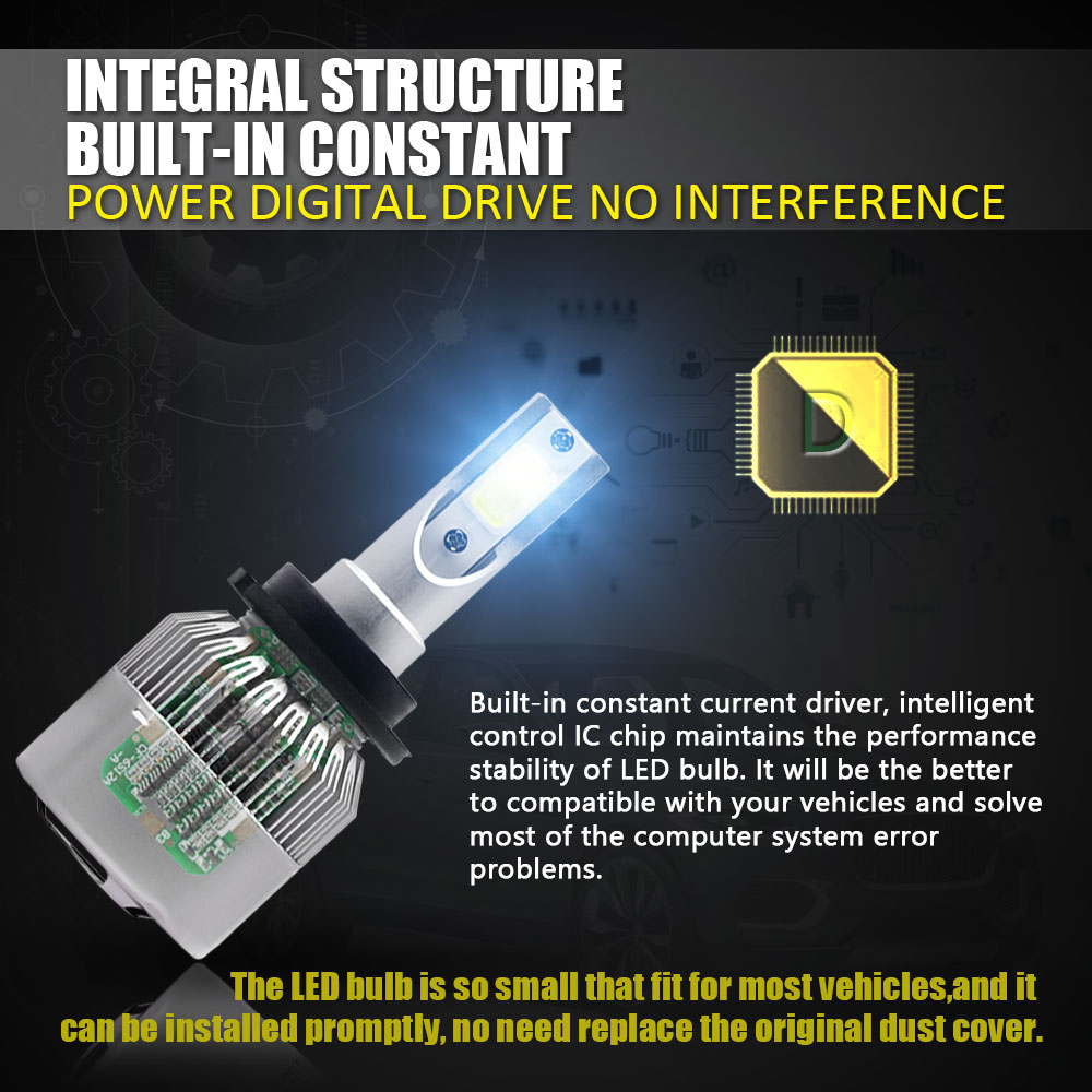 2Pcs/lot D2S D2C D2R D4S D4C D4R LED Headlights Bulbs Conversion Kit Lights 110W 11000LM H8/H9/H11 Auto COB Car 6000K