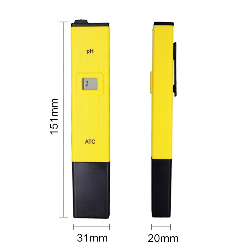 Digital PH Tester Pocket Pen PH Meter Tester Water Qualiry Measure Range 0.0-14.0PH for Drinking Water Pool Aquarium 40%off