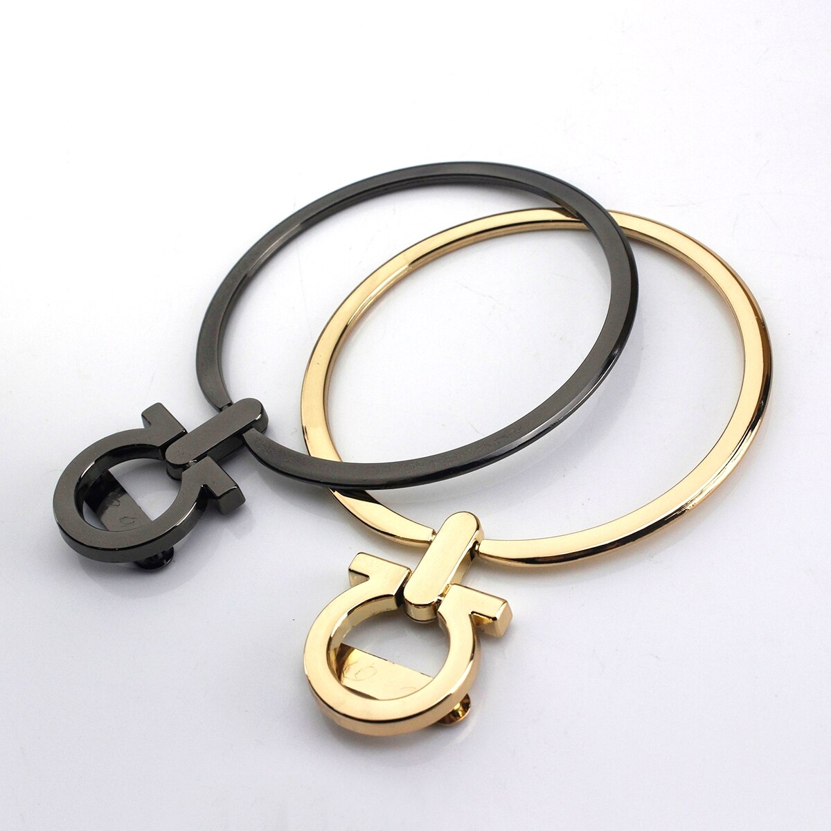 1x junta tórica sólida de Metal, Asa de Metal, correa de repuesto para bolso de mano, accesorios de Hardware de DIY, 90mm, CLOXY