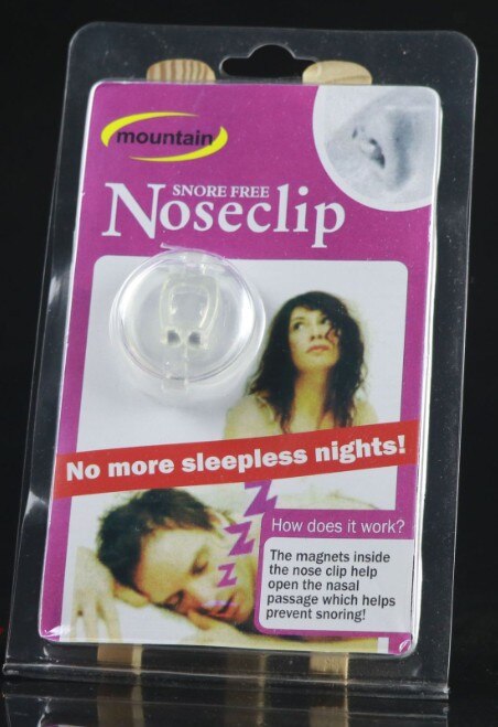 Magnetische Anti Snurken Neus Ademen Snore Stopper Antisnoring Apparaat Silicone Nose Clip Sleep Noise Guard Slapen Aid Apneu: B