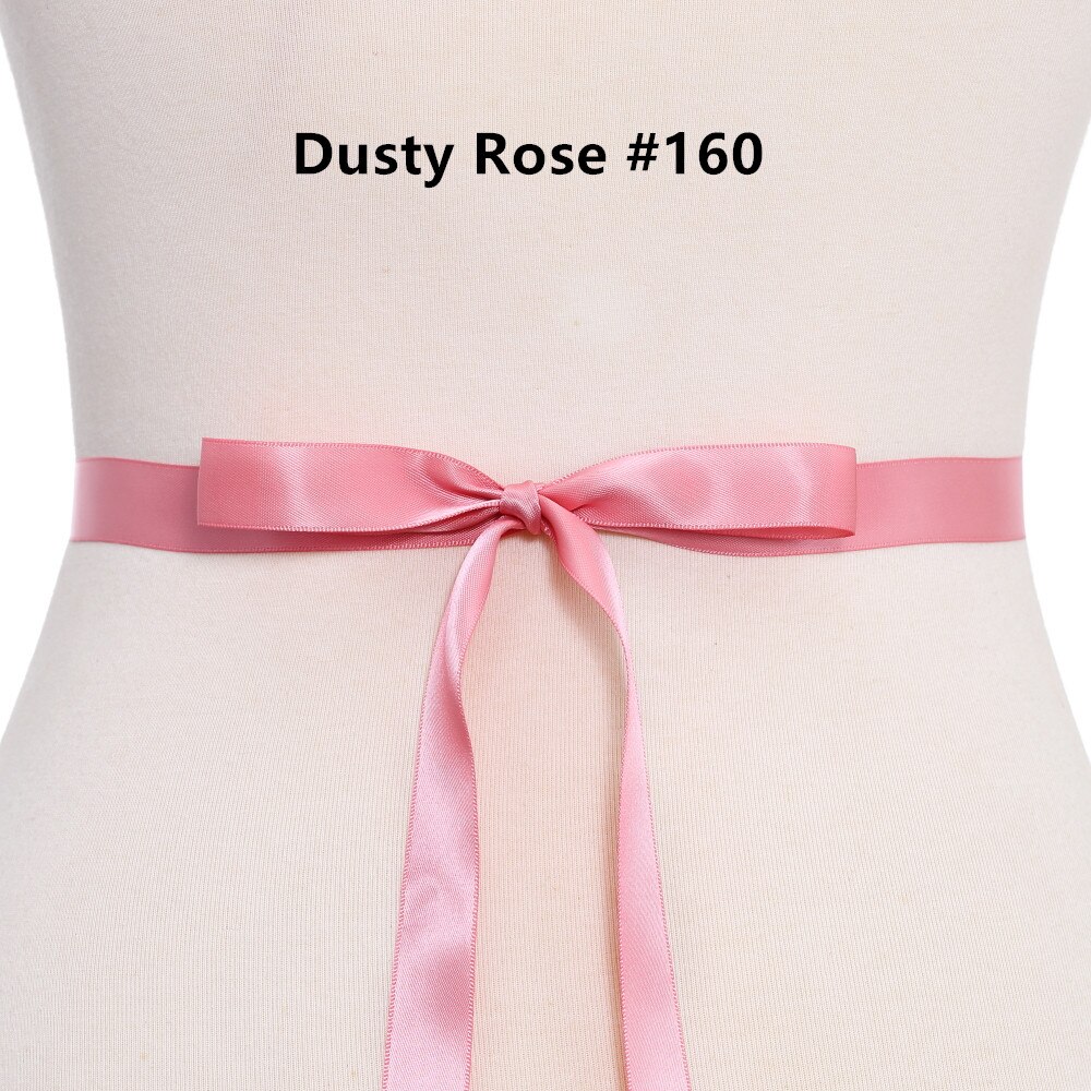 (1PC) Rhinestone silver bridal belt wedding with crystal diamante wedding dress accessories sash belt for wedding dress WDD1048: dusty rose