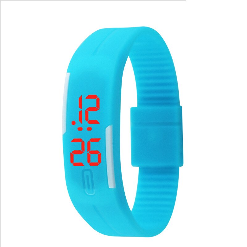 Kids Watches Children's Digital Watch Stylish LED Sport Wristwatch for Students Girls Boys: Light Blue