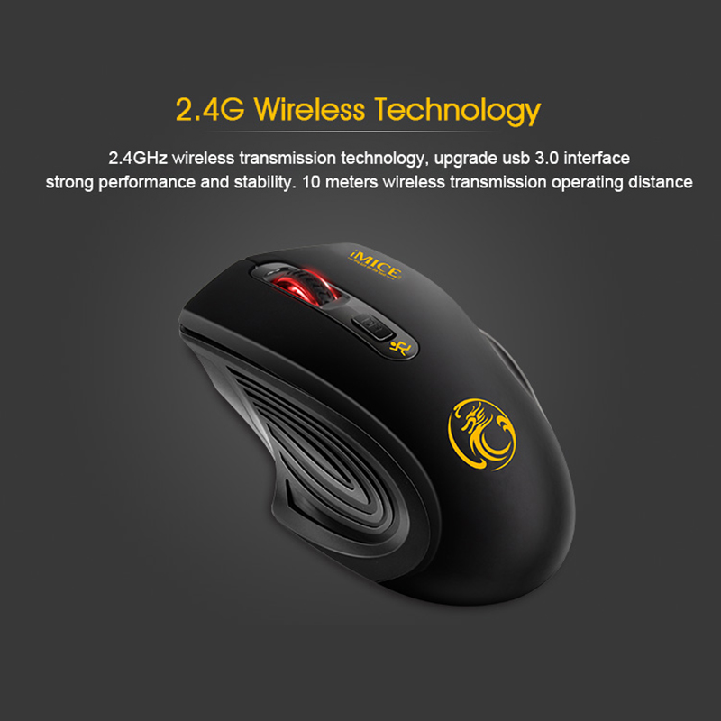 IMice Drahtlose Maus 4 Tasten 2000DPI Mause 2,4G Optische USB Stille Maus Ergonomische Mäuse Wireless Für Laptop PC computer Maus