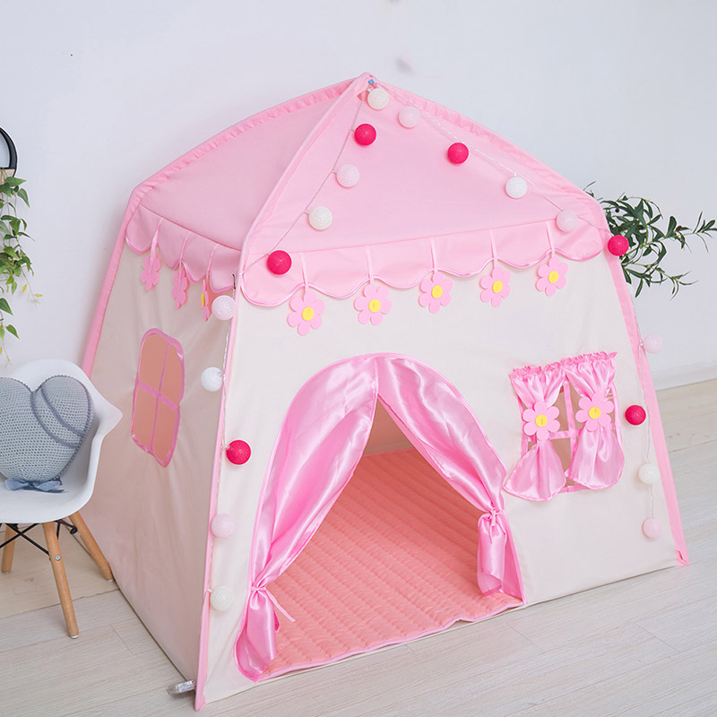 Kids indoor and outdoor castle tent baby princess game house boy girl oversized house folding game house for kids