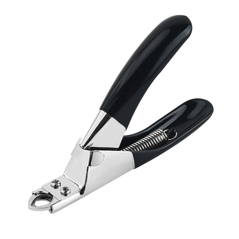 Cortauñas de acero inoxidable para mascotas, tijeras para cortar los dedos de las mascotas, herramienta de aseo para perros, cachorros, gatos, conejos, conejos, aves y hámster: Black