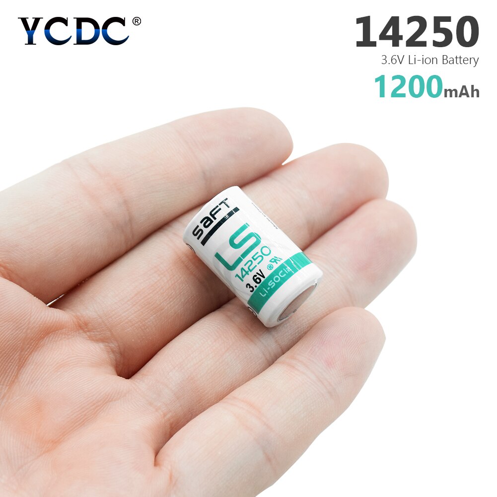 Lithium Batterijen Capaciteit 1200Mah 100% Originele 1/2AA Maat 3.6V 14250 ER14250 R6 Voor Mac Computers Voor gas Meter