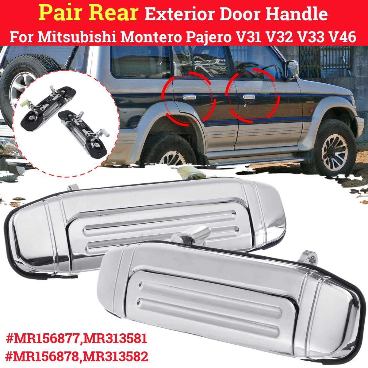 Exterior Door Handle For 1997-2004 Mitsubishi Montero Sport - Foto 4
