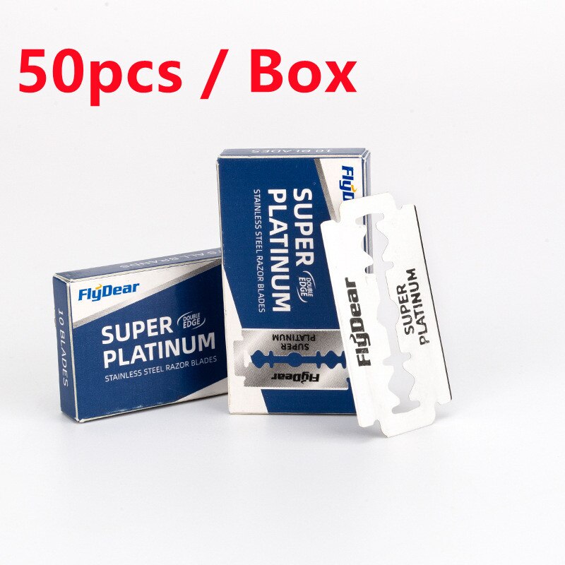 50pcs Dorcc Razor Blades Stainless Steel Safety Razor Blades For Shaving Razor Men Shaver Barber Blade