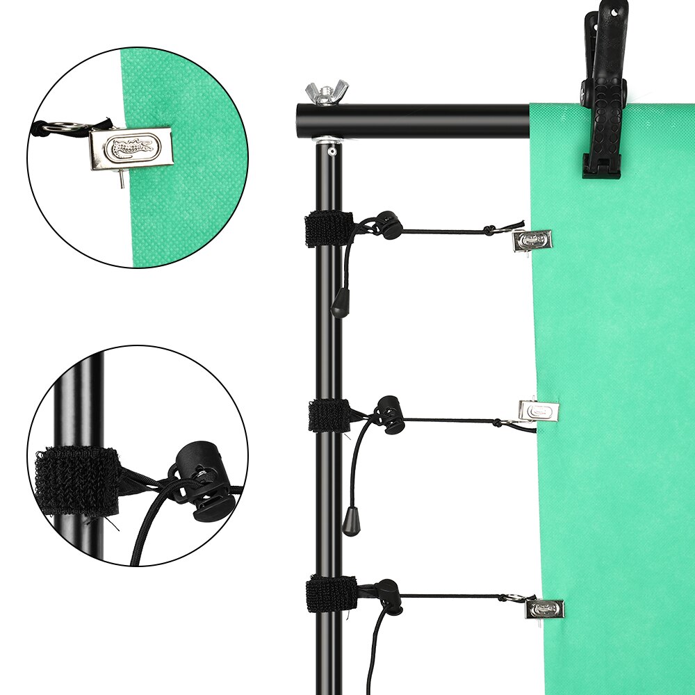 Stojak na tło Tło do zdjęć Studio Light Statyw Fotografia Zielony ekran Tła Urodziny ChromaKey Torby obciążające