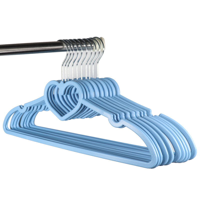 10 Stuks Kleding Hanger Durablor Volwassen Kinderen Kleding Opknoping Benodigdheden (Roze) E Abs Hart Patroon Jas F: Licht Groen