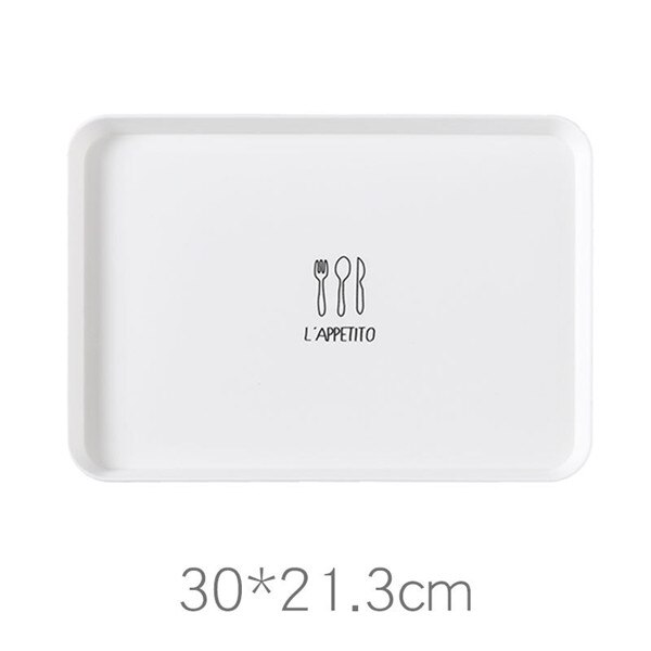 The Brot Kunststoff-Tablett PP, contenedor de postre, bandejas de Werkzeuge Geschirr Einfache Dekoration Geschenk, 1 Uds.: 3