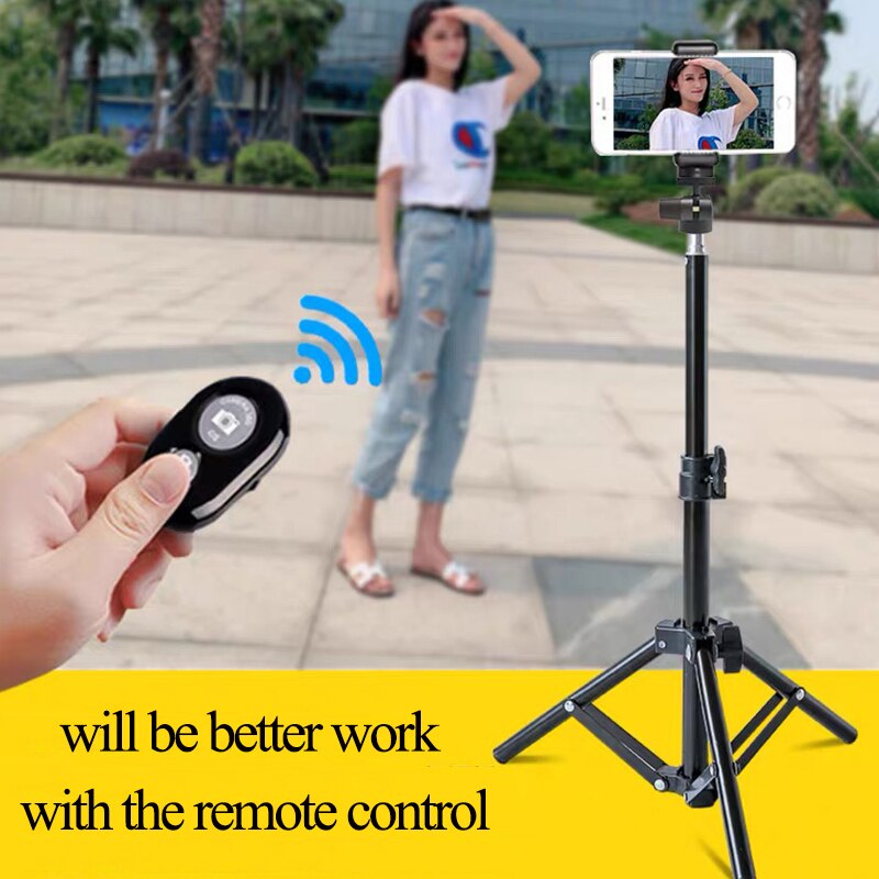 Universal Portable Aluminum Phone DSL Camera live tripod stand Mount Digital Camera Tripod Support LED Ring light for iPhone