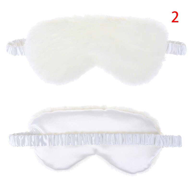 Super Soft Plush Eye Masks Silk Love Cloud Eye Cover Rabbit Plush Sleeping Mask Eyepatch Cartoon Nap Eye Shade Blindfold: 2