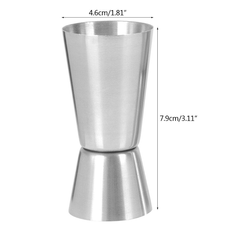 25/50ml Stainless Steel Cocktail Measuring Jigger ... – Grandado