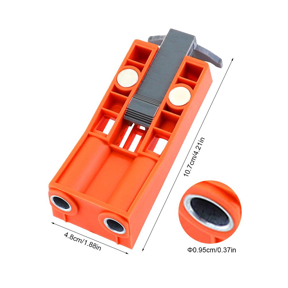 9.5mm Verstelbare Pocket Gat Jig Houtbewerking Tool Matched met slijtvaste Metalen Boor Mouw Niet Roestig Ponsen Gereedschap