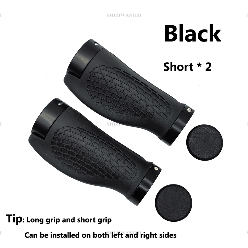 MTB Fahrrad Griffe Lenker Kurze Lange Fahrrad Griffe Anti-Skid Gummi Griff Radfahren Mountainbike Grip Ergonomische: Navy Blau
