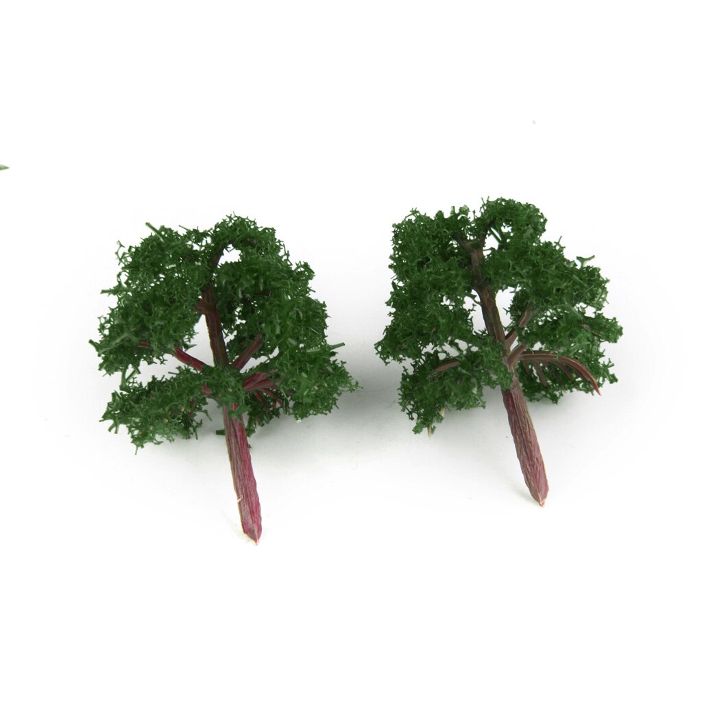 25pcs Plastic Model Tree, Forest Greenery Plants Z Gauge Building Park Garden Miniature Landscape Wargame Scenery Supplies