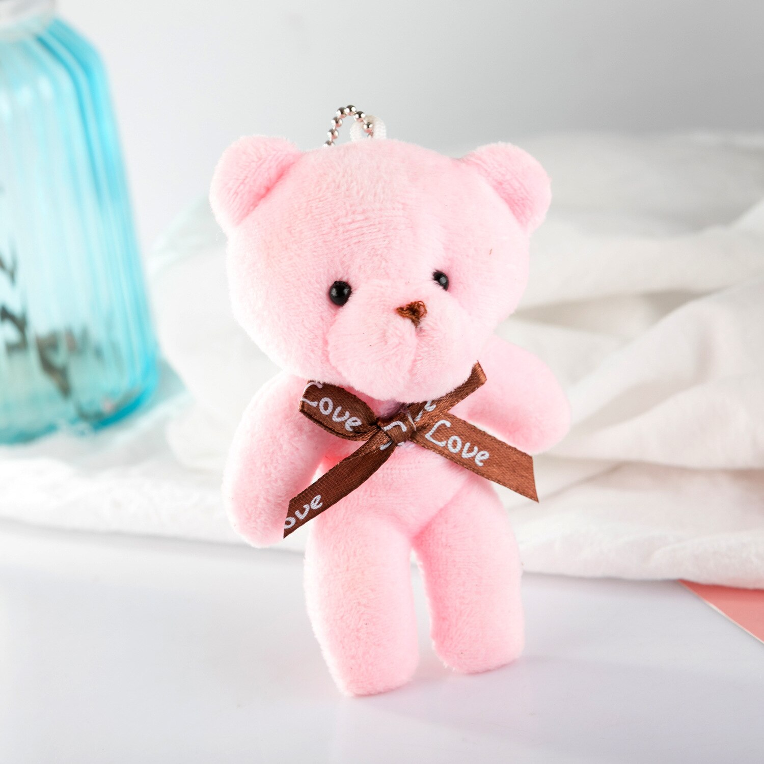 Bamse plys legetøj et stykke bjørn dukke cub legetøj lille nøglering vedhængt uddannelsesmæssigt legetøjbrød plys leg