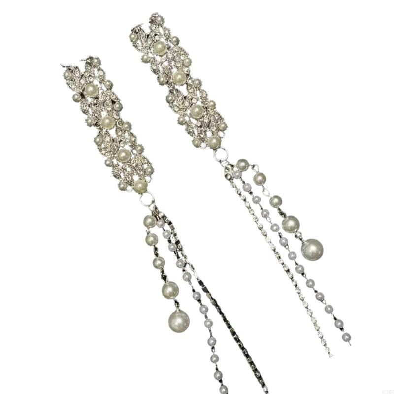 62ke geavanceerde zilveren kwastjes haarspeld ornament haarclip voor bruiloften en s