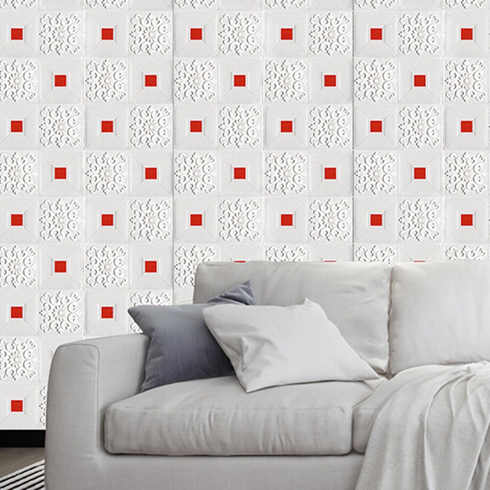 self-adhesive3D ceiling wall stickers Roof ceiling decorative stickers for living room bedroom TV background foam wallpaper
