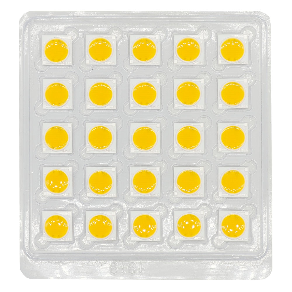 Puce LED COB en céramique, 12w 15w 20w 30w 50W 19x19MM, 25 pièces, Source de lumière Diode électroluminescente à haute conductivité thermique ac 220v, KIT de bricolage