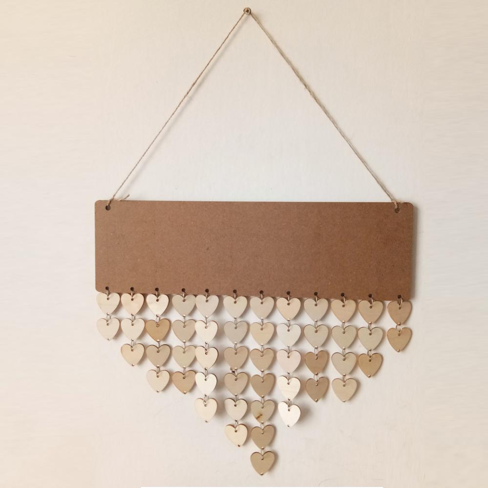 Calendario de recordatorios para Aniversario de cumpleaños, placa de tablero de madera DIY, colgante de pared para el hogar, decoración artesanal para