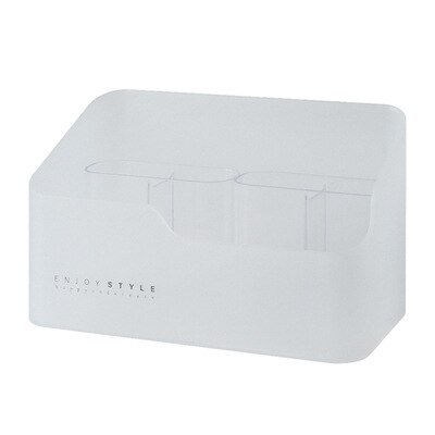 Gjennomsiktig sminke arrangør smykkeskrin kosmetisk arrangør sminke børsteholder boks leppestift lagring bad skap arrangør: Gjennomsiktig