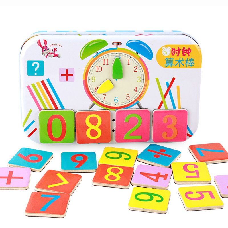 Wooden Magnetic Digital Counting Stick Educational Toys for Children Baby Mathematics Arithmetic Early Learning Education Toy: Default Title