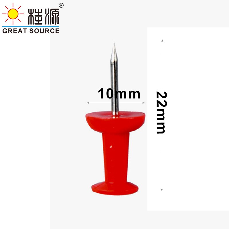 22Mm Punaise Push Pin Kleurrijke Hoofd Tekening Pin Fix Pin 40Pcs Per Doos (2 Dozen)