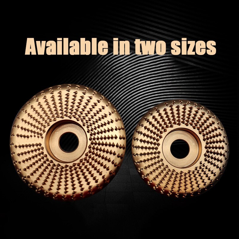 2pcs Plat-Arc Wood Grinding Polishing Wheel Rotary Disc Sanding Carving Tool Abrasive Disc Tools for Angle Grinder 4 inch Bore