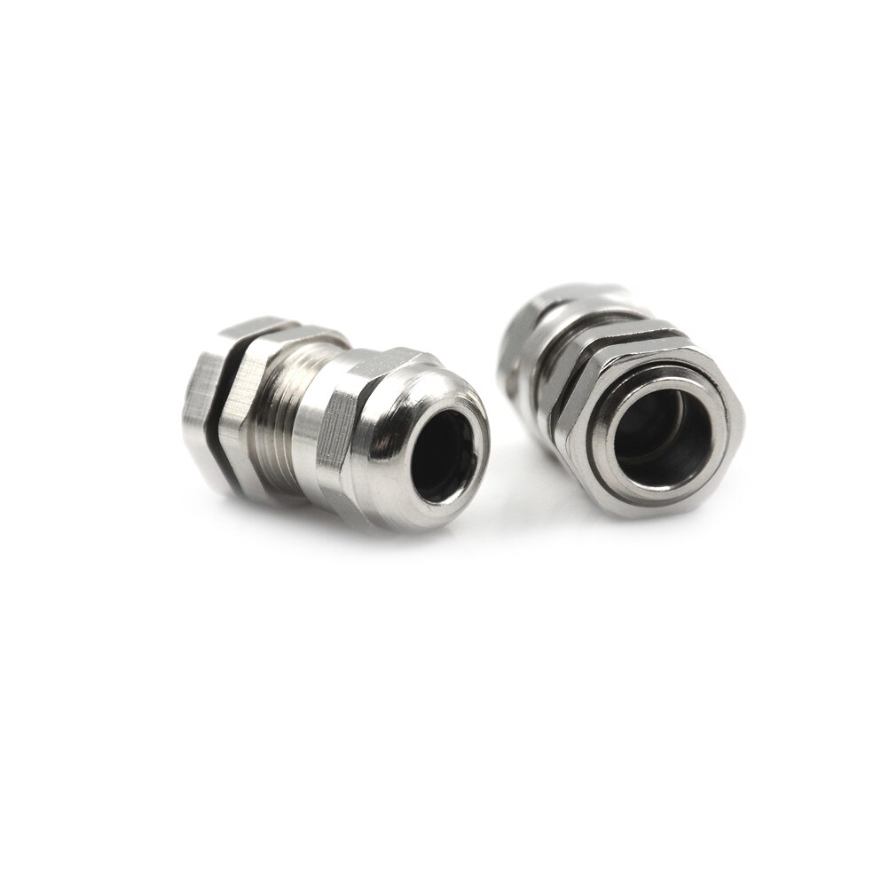 5 stk/parti vanntette kabelgjennomføringer koplingstrådgjennomføringer for 3-8mm kabler i rustfritt stål metallkabelverktøy