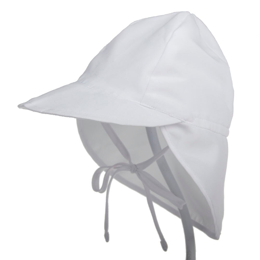 NEUE Babys Sonnenhut Sommer Strand Hütte Sonne Kappe UV Schutz Neugeborenen Kleinkind freundlicher Jungen Mädchen Sonne Kappe Headwear außen S/L: Weiß / L