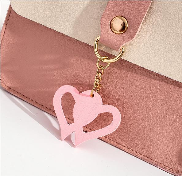 Mulheres de seda e metal dois saco fashionleather cruz-corpo bolsa casual bolsas e bolsas delicadas fivela mini sacos quadrados