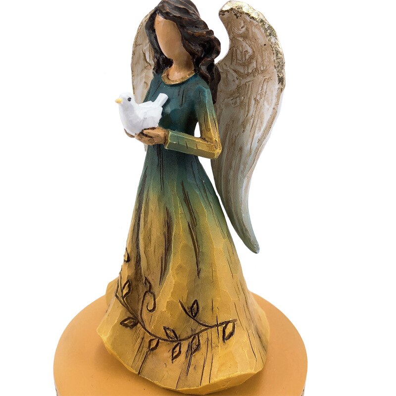 Hand-painted Engraving Music Box Lucky Angel Classic Melody Birthday Festival Musical Mother's Day