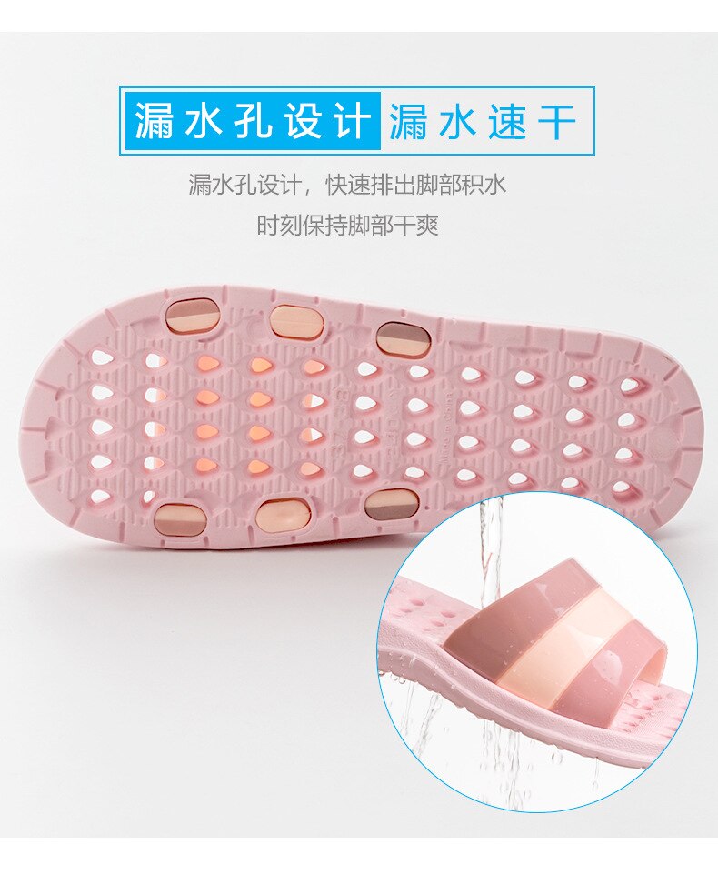 Zapatilla para baño antideslizante para hombre y mujer, zapatillas de verano resistentes al desgaste, cómodas, para interiores y baños