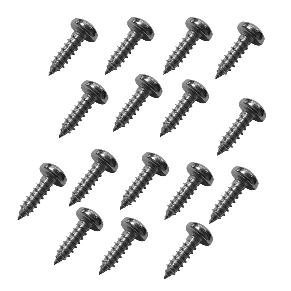 20 Pieces DIY M5 16mm Stainless Steel Self-Tapping Screws Kayak Canoe Accessories Marine Boat Replacement for Woodworking