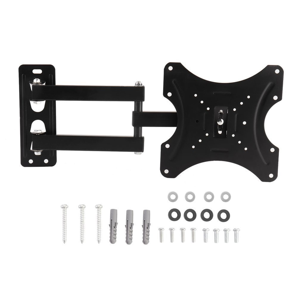 Universal TV Wall Mount Bracket Swivel Tilt Fixed Flat Panel TV Stand Holder Frame for 14-42 Inches LCD LED TV Monitor