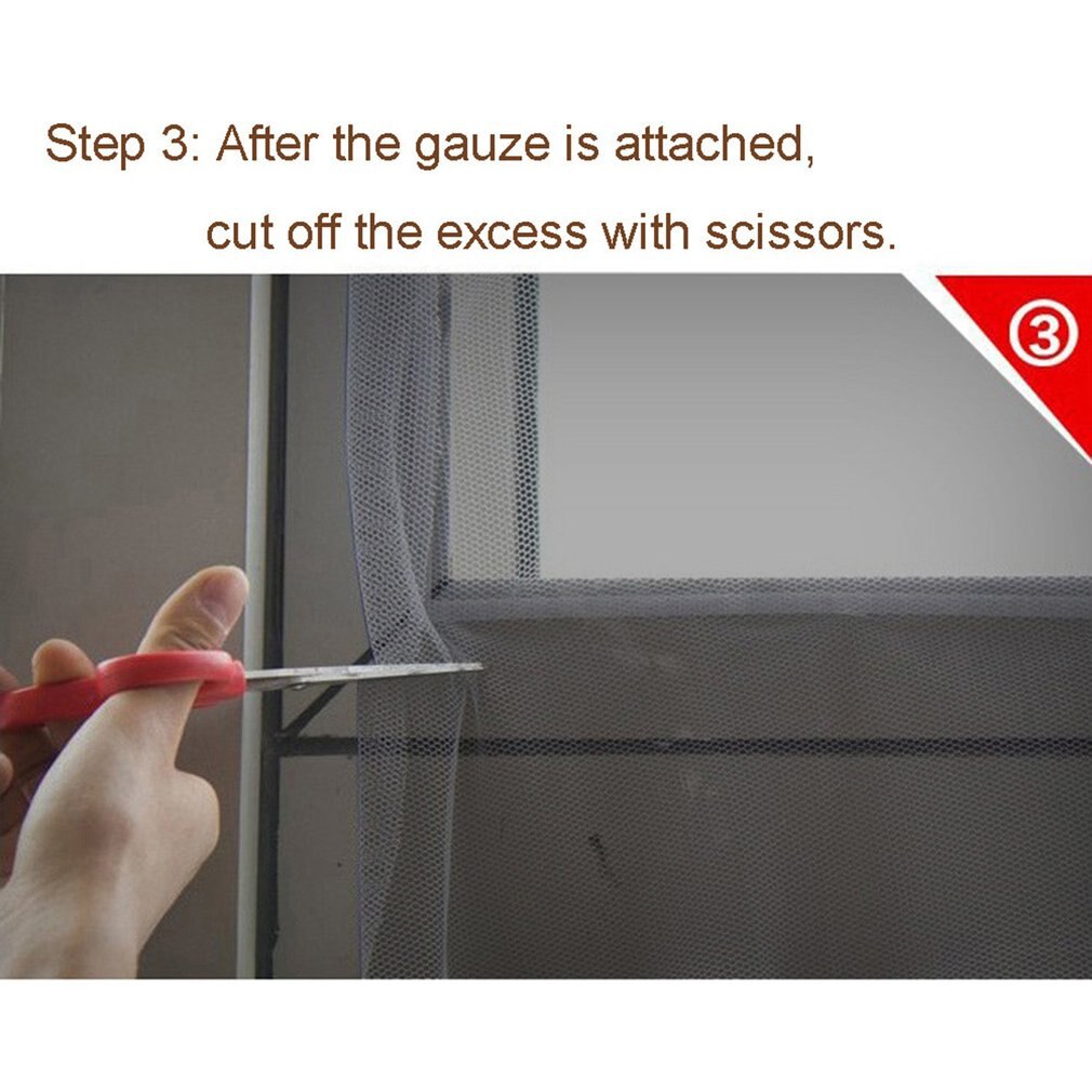 Chemical Polyester Fiber Window Mesh Door Curtain Snap Net Mosquito Fly Insect Screen Mesh Network Window Screen