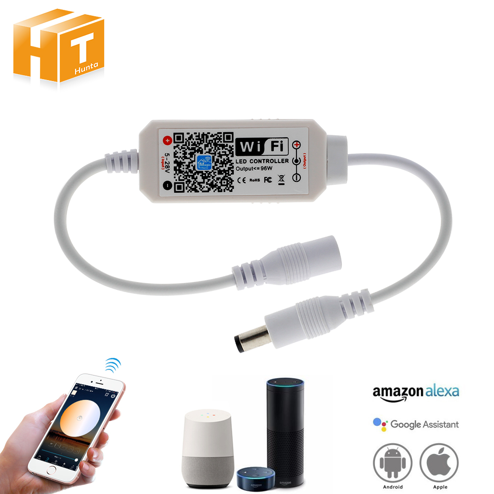 Magic Home Wifi Sigle Kleur Led Controller Dc 5-28V Voor DC12V 24V Sigle Kleur Led Strip licht.