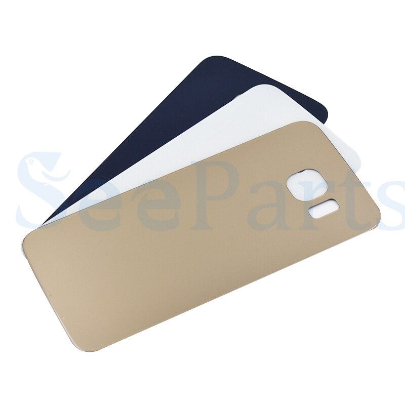 Für 5.7 "SAMSUNG Galaxy S6 Rand Plus Zurück Glas Abdeckung Hinten Batterie Tür Gehäuse Fall Für SAMSUNG S6 Rand batterie Abdeckung