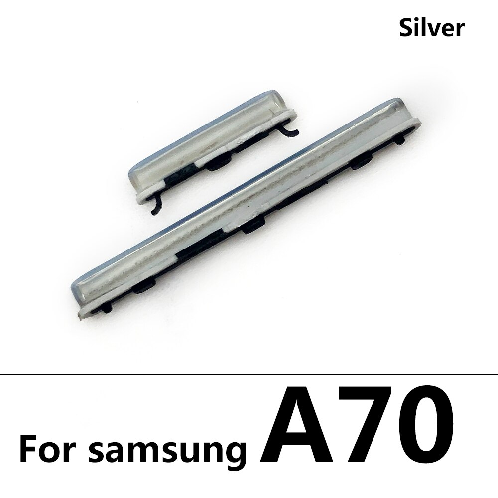 Voor Samsung A31 A51 A70 A71 Power Knop + Volume Zijknop: A70 Silver
