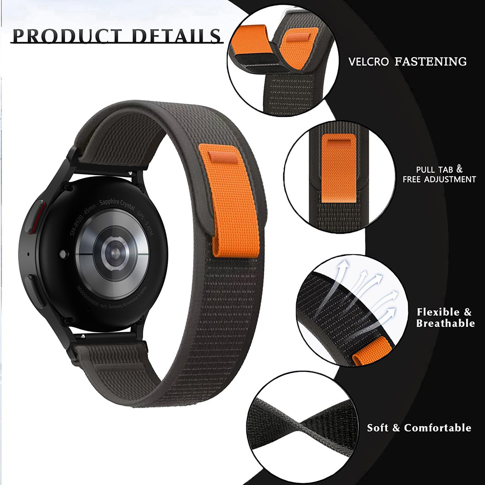20mm nylonrem til xiaomi huami amazfit gts 4 3 2e mini blød sportsur armbånd rem løkke til bip 3 s u lite pro gtr 42mm