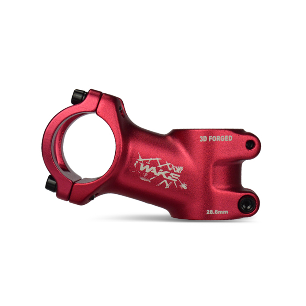 17 Degree Bicycle Stem Ultralight Bicycle Stem Mountain Road Bike Stem for 31.8mm Handlebar: Red 60mm