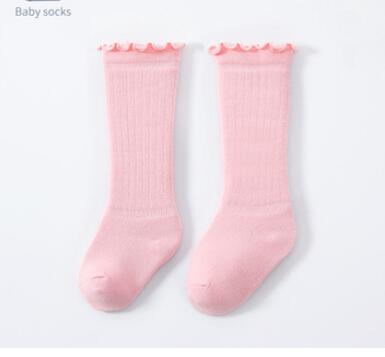 Baby Strümpfe Neugeborenen Baby Mädchen Junge Stulpen Kleinkind Sommer Junge Strumpf Baumwolle Dünne Seide Strümpfe Beine Warme Baby Lange Socken: Rosa / 3 zu 5Jahr
