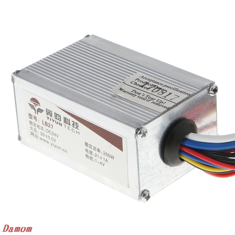 de controlador de velocidad de Motor DC 24V 250W, para bicicleta patinete eléctrico