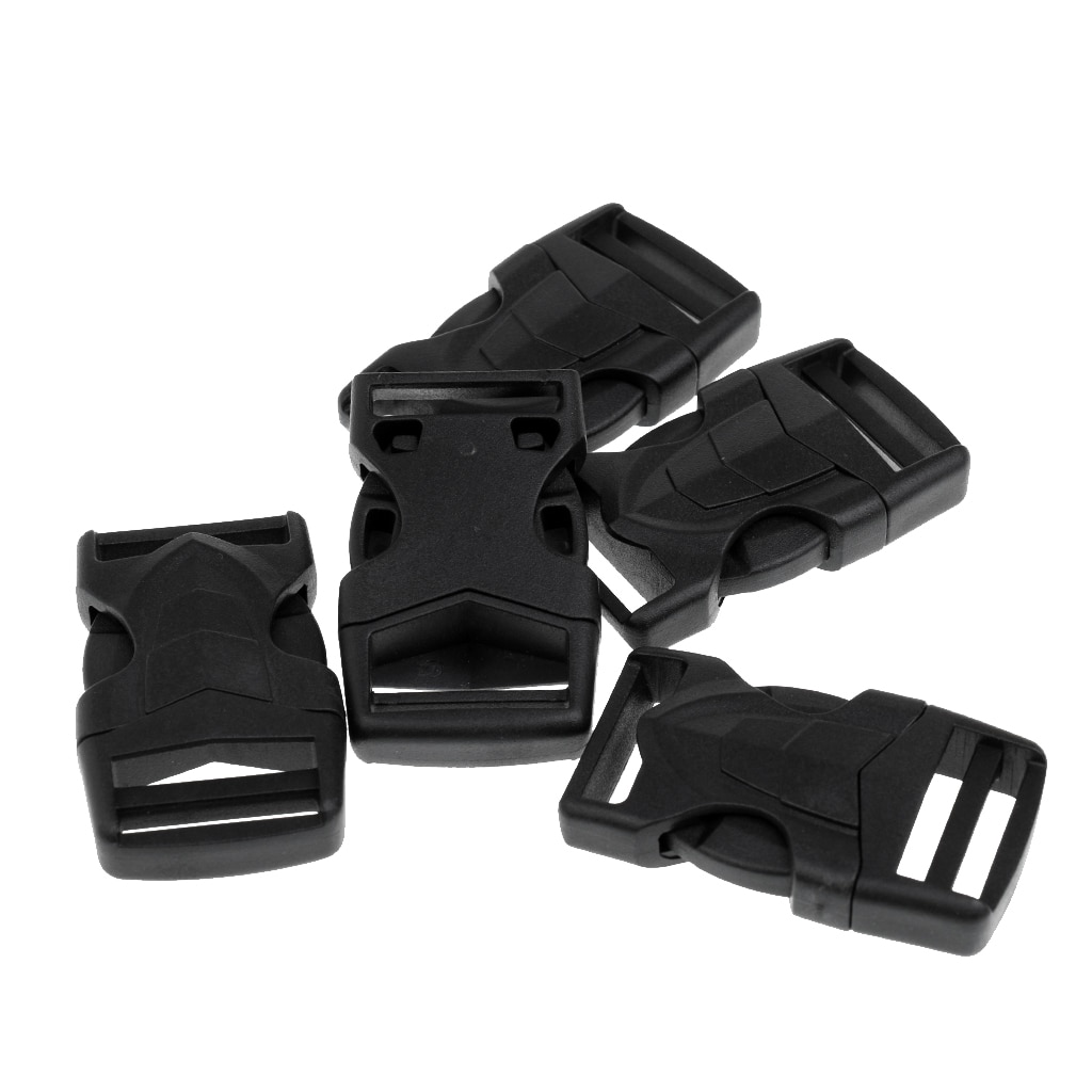 Clip Closures For Backpack And Bags Replacement 25mm Strap Fastener Plug Buckle, Set Of 5 / Set