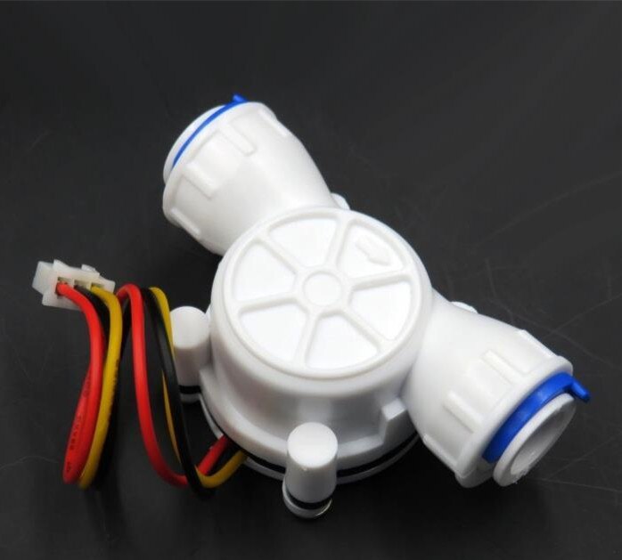 3/8&quot;quick fit Plastic Turbine Hall water flow sensor meter for water liquid id10 mm