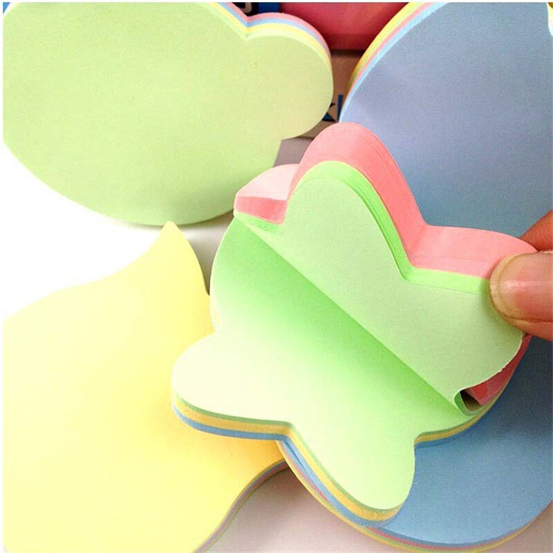 11Pcs Heart Butterfly Shape Post-it Notes Pocket Notepad Diary Schedule Memo Marker Sticky Office Work Reminder Labels