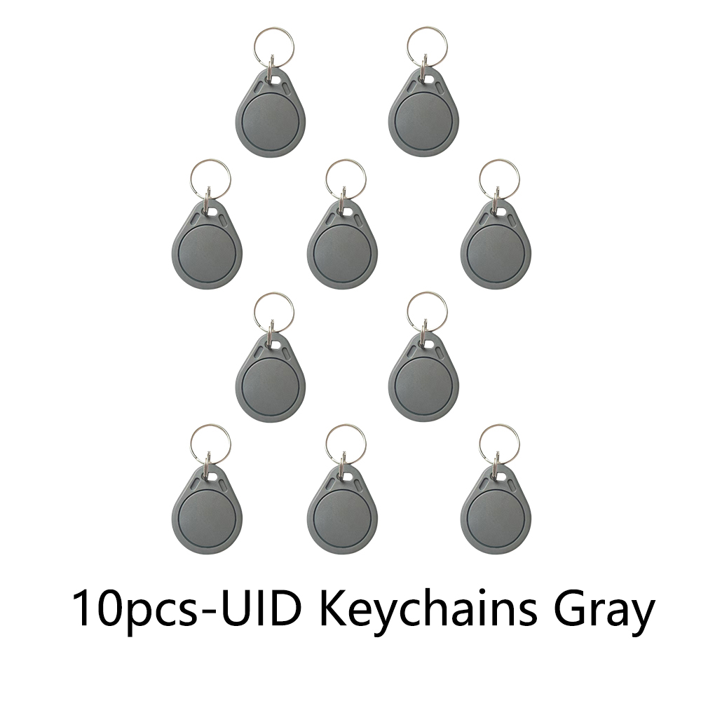 5/10PCS RFID Access Control Clone Badge NFC Smart Chip 0 Block Rewritable Copy Key Fob 13.56MHZ 1K S50 Duplicator Copy Tag: light green