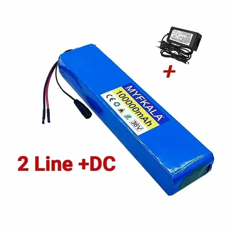 36V 100Ah 18650 Rechargeable Lithium Battery Pack 10S3P 1000W Power Modified Bicycle Scooter Electric Vehicle with BMS: GRAY